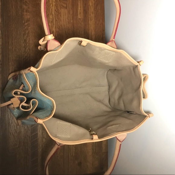 Dooney & Bourke Light Blue Canvas Tote - Picture 5 of 5